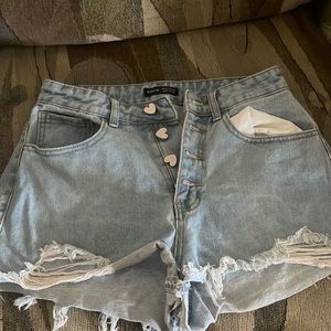 SHEIN blue Jean shorts